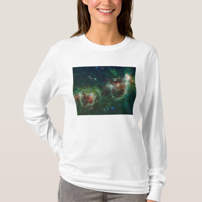 Infrarotmosaik der Herz-und Soul-Nebel T-Shirt (Vorderseite)