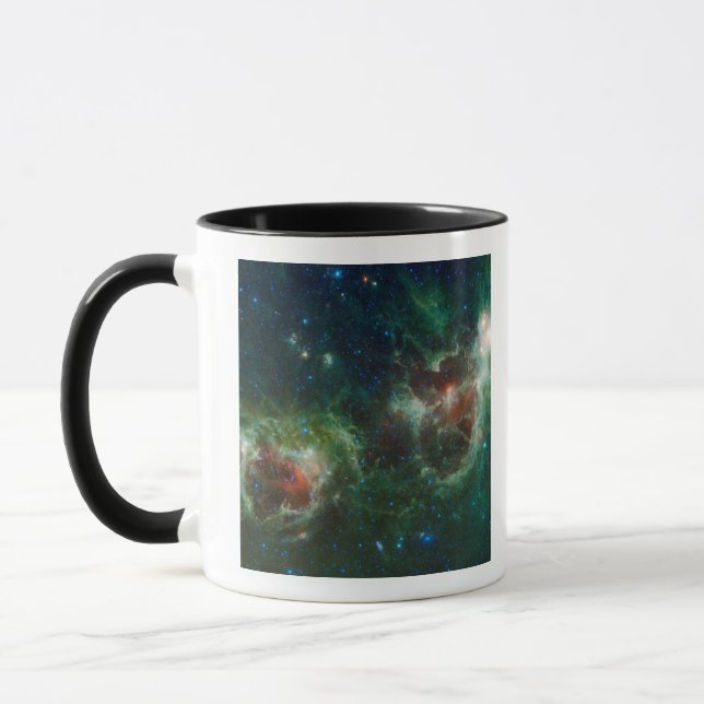 Infrarotmosaik der Herz-und Soul-Nebel Tasse (Links)