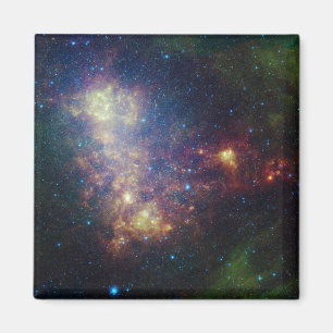 Infrarotporträt, das die Sterne und den Staub Magnet