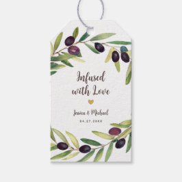 Infusion mit Liebe Olivenöl Gastgeschenke Hochzeit Geschenkanhänger