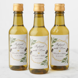 Infusion mit Liebe Olivenöl Gastgeschenke Hochzeit Weinetikett