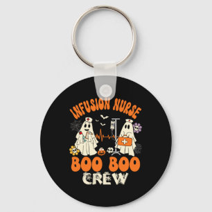Infusion Nurse Boo Crew Halloween Nurse Ghost Kost Schlüsselanhänger