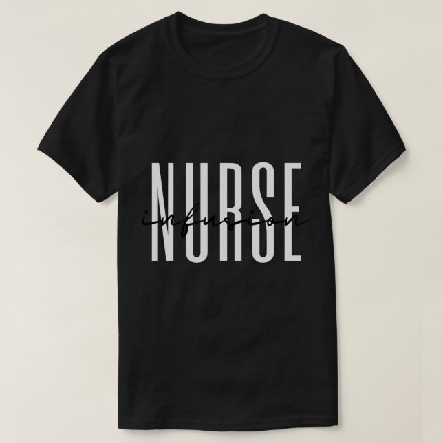 Infusion Nurse Intravenöse IV Therapie Onkologie N T-Shirt (Design vorne)
