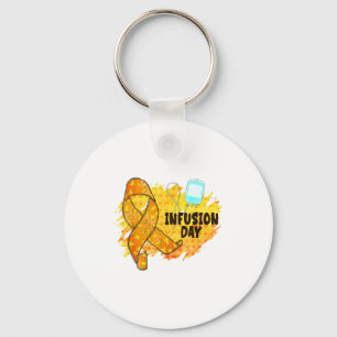 Infusionstag Multiple Sklerose-Bewusstsein Orange  Schlüsselanhänger