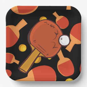 {ing Pong Table Tennis Birthday Party Pappteller
