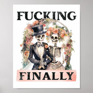 Ing Schließlich Bridesmaid Skeleton Bride Groom Ha Poster