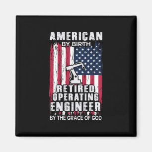 Ingenieur Amerikaner Ruhestand Betriebsingenieur Magnet