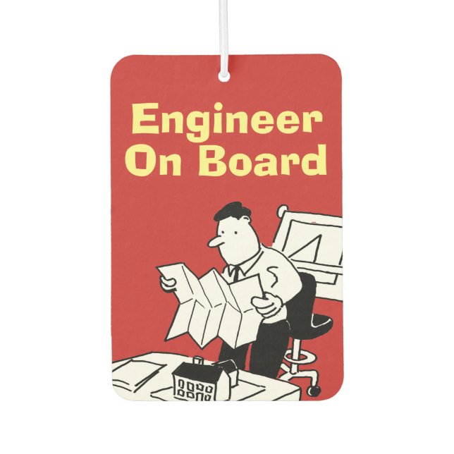 Ingenieur an Bord Autolufterfrischer (Vorderseite)