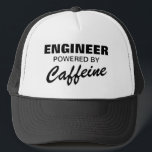 Ingenieur angetrieben durch lustigen truckerkappe<br><div class="desc">Ingenieur angetrieben durch Koffeinfernlastfahrerhut. Lustige Kappe für Kaffeeliebhaber,  Süchtigen,  Chef,  Co-Arbeitskraft,  Ehemann,  Vati,  Bruder,  Großvater,  Angestellten,  Personal,  Personal etc. Büro Humor für Männer und Frauen auf dem Job. Kundengerechtes Zitat für andere Berufe und Berufe. Kundenspezifische Headwear Geburtstagsgeschenkidee. Typografieschablonenentwurf.</div>