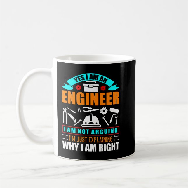 Ingenieur argumentiert nicht nur, warum ich erklär kaffeetasse (Links)