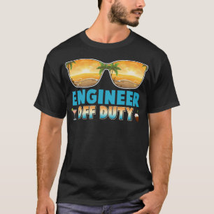 Ingenieur außer Dienst Sommerurlaub letzter Schult T-Shirt