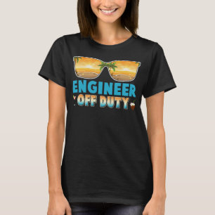 Ingenieur außer Dienst Sommerurlaub letzter Schult T-Shirt