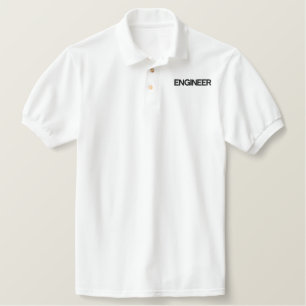 Ingenieur besticktes Polo