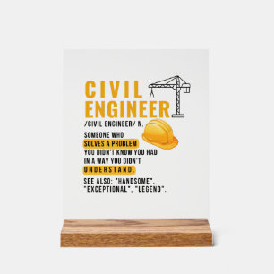 Ingénieur civil Définition Drôle cadeau