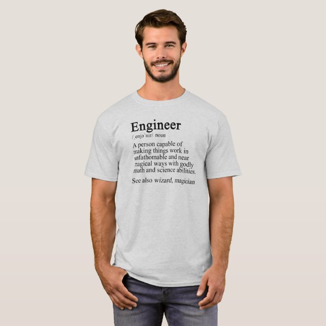 Ingenieur-Definition T-Shirt (Vorne ganz)