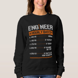 Ingenieur der Maschinenanlage für Stundensätze Sweatshirt