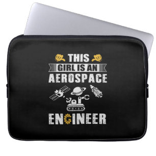 Ingenieur dieses Mädchen ist ein Raumfahrtingenieu Laptopschutzhülle