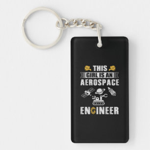 Ingenieur dieses Mädchen ist ein Raumfahrtingenieu Schlüsselanhänger