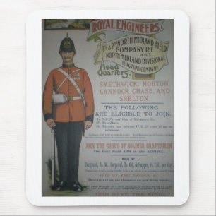 Ingenieur-Einstellungsplakat 1890 Englands Mousepad