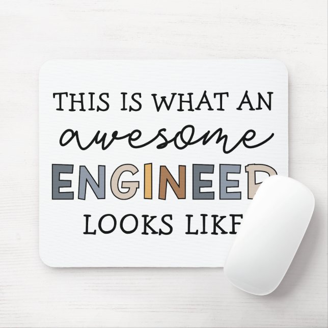 Ingenieur Funny Phantastisch Engineer | Engineerin Mousepad (Mit Mouse)