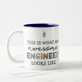 Ingenieur Funny Phantastisch Engineer | Engineerin Zweifarbige Tasse