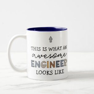 Ingenieur Funny Phantastisch Engineer   Engineerin Zweifarbige Tasse