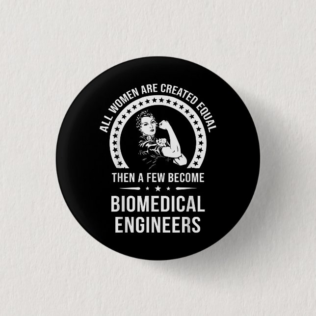 Ingenieur für Biomedizin für Frauen Button (Vorderseite)