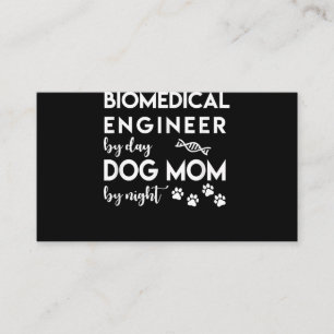 Ingenieur für biomedizinische Mama Dog Lover Bio E Visitenkarte