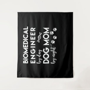 Ingenieur für biomedizinische Mama Dog Lover Bio E Wandteppich