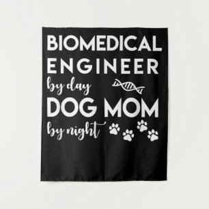 Ingenieur für biomedizinische Mama Dog Lover Bio E Wandteppich