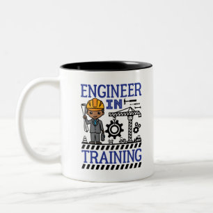 Ingenieur für die Ausbildung afrikanischer Männe Zweifarbige Tasse