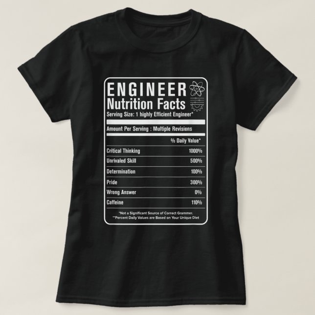 Ingenieur für Ingenieurin T-Shirt (Design vorne)