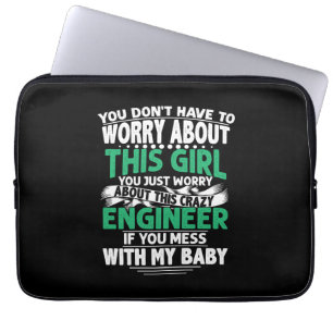 Ingenieur für Mädchen Laptopschutzhülle