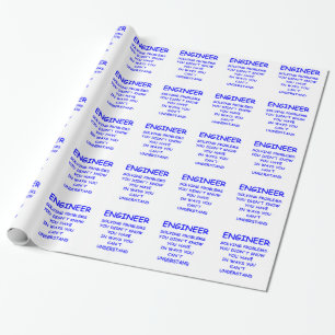 Ingenieur Geschenkpapier