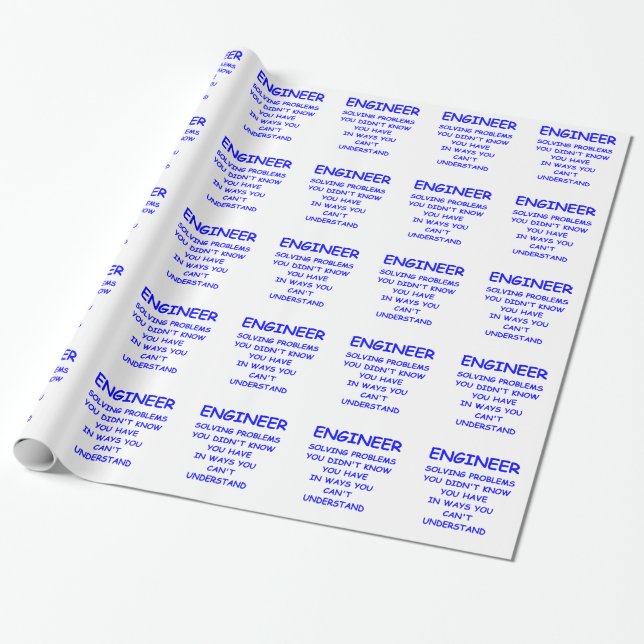 Ingenieur Geschenkpapier (Ungerollt)