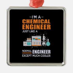 Ingenieur I ist Chemieingenieur Ornament Aus Metall