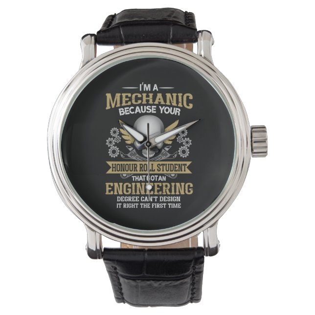 Ingenieur I ist Maschinenbauer Armbanduhr (Vorderseite)