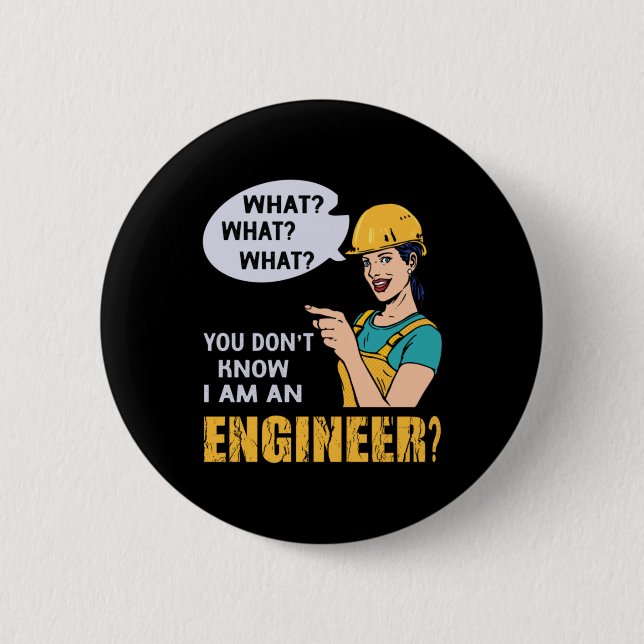 Ingenieur ich bin Ingenieur Button (Vorderseite)