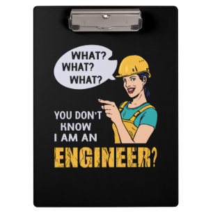 Ingenieur ich bin Ingenieur Klemmbrett