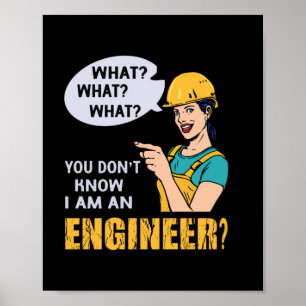 Ingenieur ich bin Ingenieur Poster