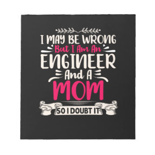 Ingenieur Ich bin Ingenieur und Mama Notizblock