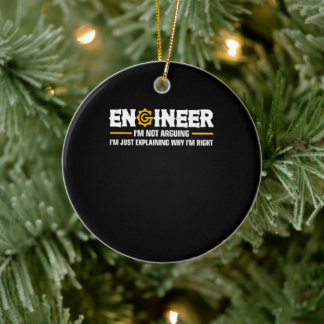 Ingenieur, ich streite nicht über das komische Ing Keramik Ornament