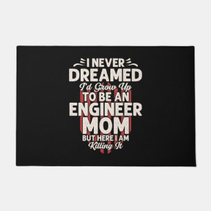 Ingenieur ich würde zu einer Ingenieur-Mama werden Fußmatte