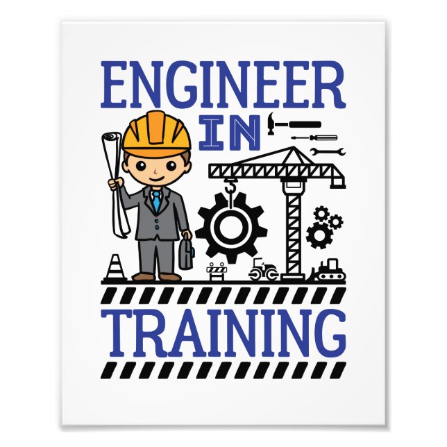 Ingenieur in Training Boys STEM Fotodruck (Vorne)
