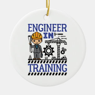 Ingenieur in Training Boys STEM Keramik Ornament
