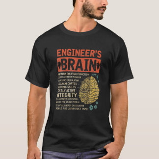 Ingenieur-Ingenieur für das Gehirnproblem T-Shirt