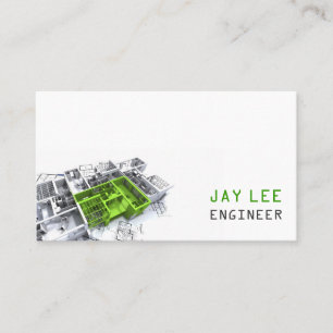 Ingenieur, Ingenieurwesen, Architektur, Baumeister Visitenkarte