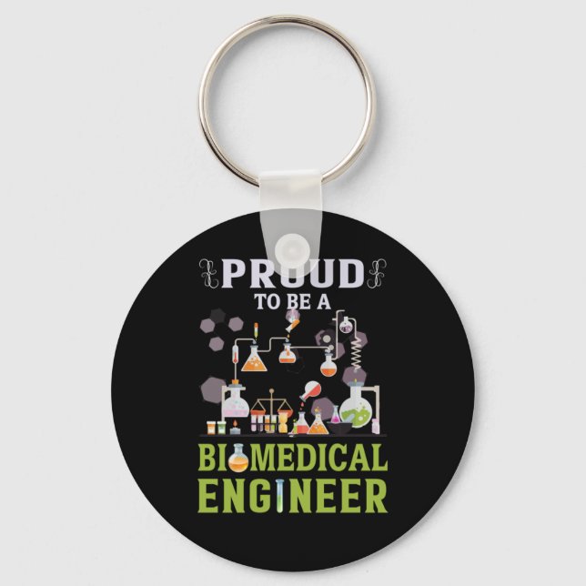 Ingenieur ist stolz, Ingenieur für Biomedizin zu s Schlüsselanhänger (Vorderseite)