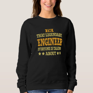 Ingenieur Job Titel Mitarbeiter  Arbeiter Beruf In Sweatshirt