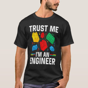 Ingenieur Kinder Spielzeug Big Gebäude Blocks Bri T-Shirt